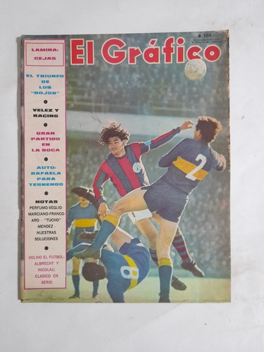 El Grafico 2605.boca 3 San Lorenzo 2, Poster Cejas Racing