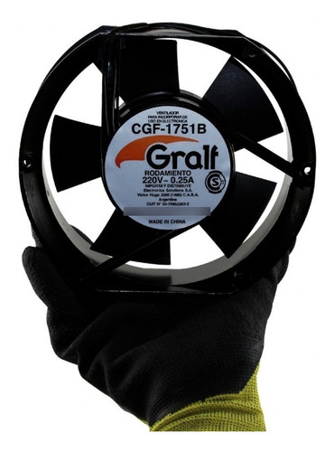 Turbina Cooler Gralf Ac 220v 0.25a 6p 172x150x51 Mm Ruleman