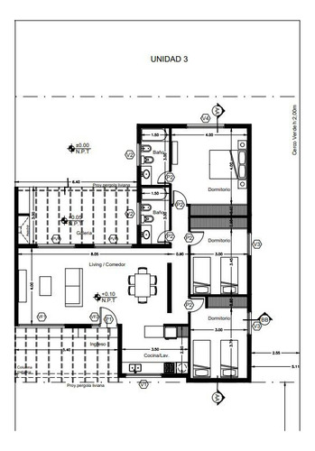 Venta Casa Housing Con Seguridad 24hs - 3 Dorm - Apto Credito - V. Rivera Indarte