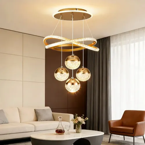 Lustre Pendente Luxo Moderno - Sala De Jantar E Cozinha