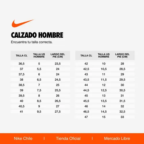 Nike guia de tallas zapatillas new arrivals