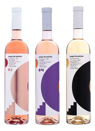 Rosado Petite Sirah + Rosado Pinot Noir + Blanco Sauvignon J