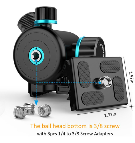 Cabeza De Bola Andoer Bola Carga Tb81x 3/8 8kg/17.64lbs Con