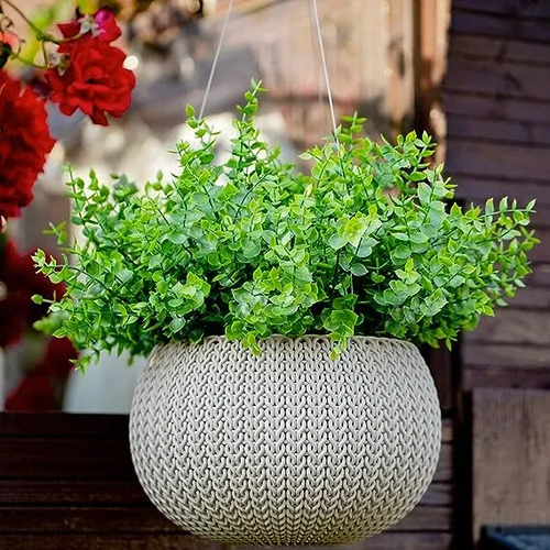 Artificiales Flores Boxwood Arbustos Paquete De 8 Color Verd