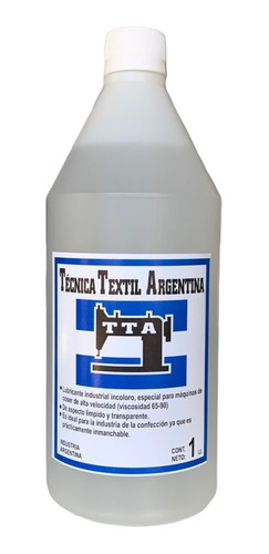 Aceite Lubricante Para Maquina De Coser 1 Litro. Tta