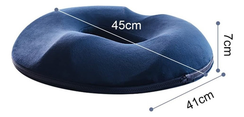 Comodo Cojin Lumbar Espuma De Asiento Soporte Almohada Azul