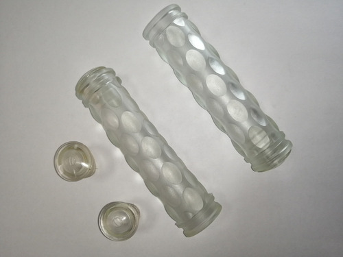 Imagen 4 de 4 de Puños Mtb Transparentes De Bicicleta (par)