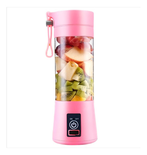 . Mini Licuadora Portatil Recargable Dos Aspas Jugos