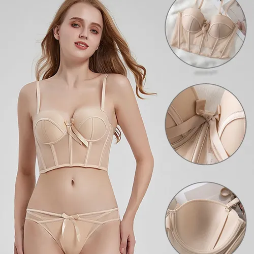 Conjuntos Ropa Interior Mujer Push Up Con Encaje Ma