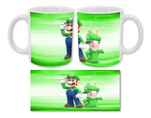 Mug Pocillo Taza Luigi Mario Bros Personajes