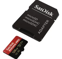 Comprar Cartão Memória 128gb Micro Sd Extreme Pro 200mbs V30 Sandisk