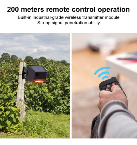 Luz De Alarma Solar, Detector De Movimiento, Solar Para Exte