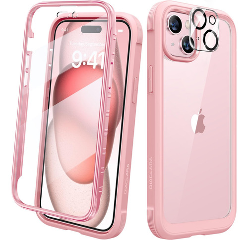 Funda Diaclara Diseñada Para iPhone 15, Carcasa Resistente D