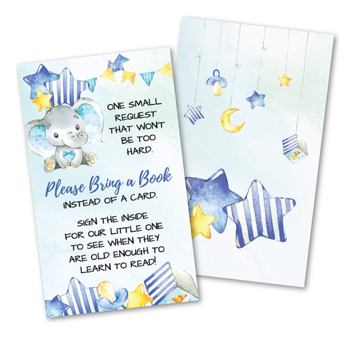 50 Double Sided Elephant Books For Baby Request Insert ...