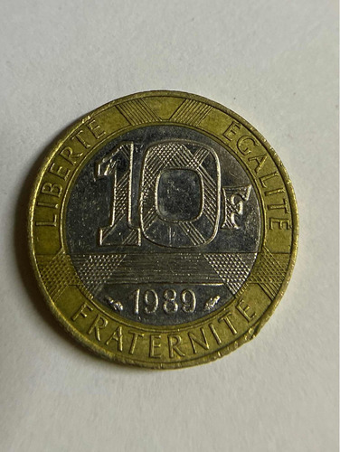 Moneda De Francia De 10 Francos De 1989 Envio Gratis