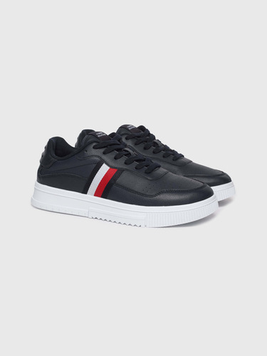 Tenis Azul Cordones Y Cinta Distintiva Hombre Tommy Hilfiger