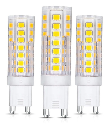 Pack X3 Lampara Led Bi-pin G9 6000k 3500k Fria Calida 220v Luz Blanco cálido