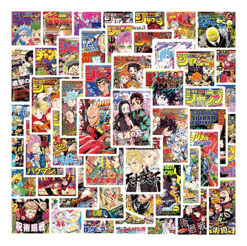 Posters Anime Variados 50 Calcomanias Stickers Pvc Vs Agua