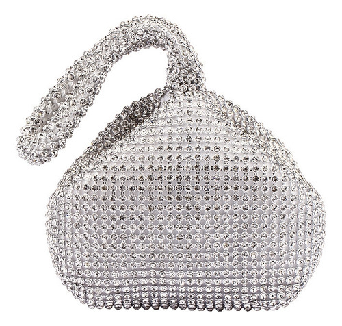 Bolso De Mano Brillante Para Mujer De Moda Con Diamantes De