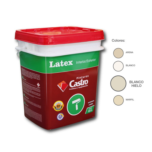 Pintura Látex Interior / Exterior Blanco Hielo 18lt