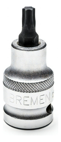 Llave Tubo Punta Torx Bremen T60 X 55mm - Enc 1/2 4618 Dgm Color Gris