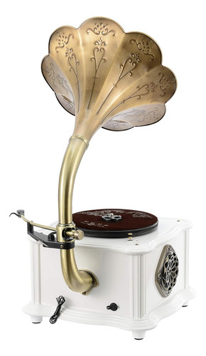 Tocadiscos Vintage Tipo Fonógrafo Bandc C/bluetooth Y Radio