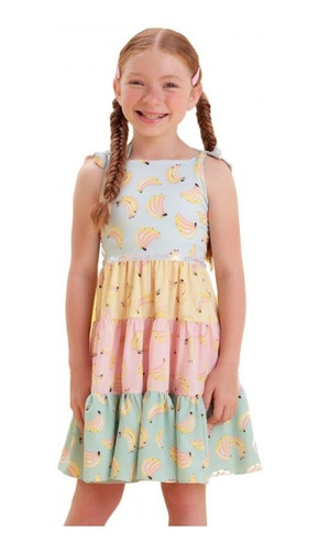 Vestido Infantil Petit Cherie Fruit Style Bananas 21384