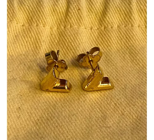 aretes de oro para mujer 14k originales lv