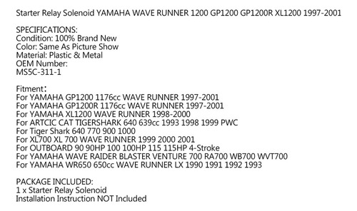 Relé De Arranque De Solenoide Para Yamaha Wave Gp1200.