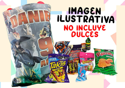 30 Bolsita Recuerdo Personalizadas Como Entrenar A Tu Dragon Negro Como Entrenar A Tu Dragon Mod 3