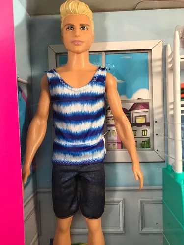 Ken Con Lavadora Barbie Dream House Muebles Lavander a Env o