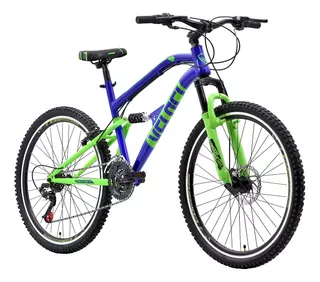 Bicicleta Veloci Naukas Profd R26 Azul Doble Suspensión Azul