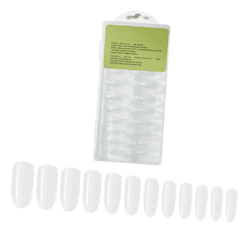 240x Dicas De Unhas Manicure Artificial Oval Transparente