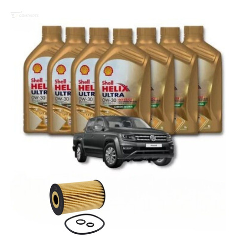 Kit Revisão + Filtro Óleo Amarok 2011 2012 2013 2014 C/ Dpf