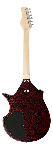 Guitarra Eléctrica Danelectro Large Sitar Red Crackle
