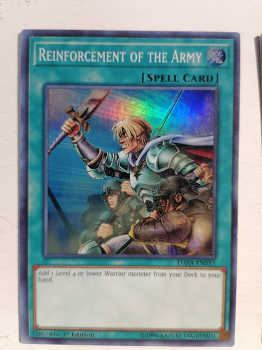 Yugioh! Reinforcement Of The Army Dasa-en053 1st Edition