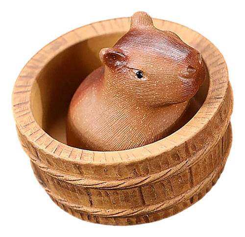 Mini Escultura De Arcilla Cerámica Capybara, Té, Pequeño