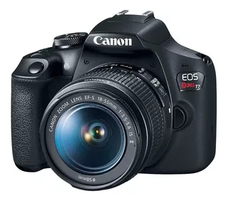 Canon Eos Rebel T7 18-55mm Is Ii Kit Dslr Sd 32 Negro Reflex