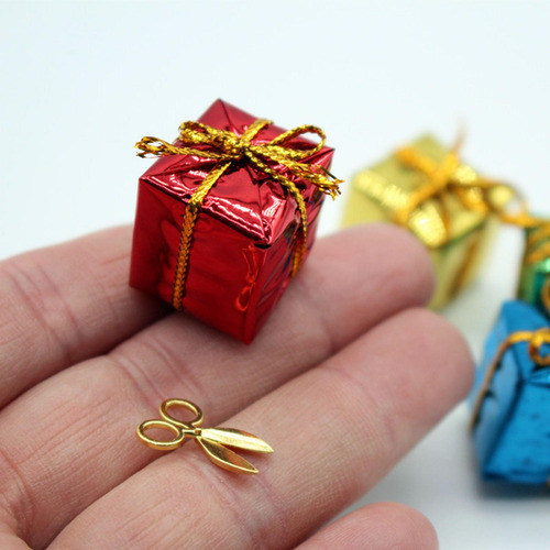 Caja De Regalo Clásica De Casa De Muñecas En Miniatura Y