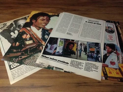 (f181) Michael Jackson * Clippings Revista 7 Pgs * 1984