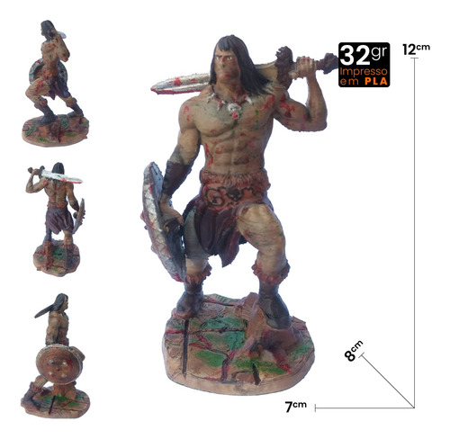 Boneco Conan O Bárbaro - Figura De Ação Exclusiva
