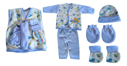 Kit Set De Bienvenida Para Bebe Recién Nacido (5 Pzs)