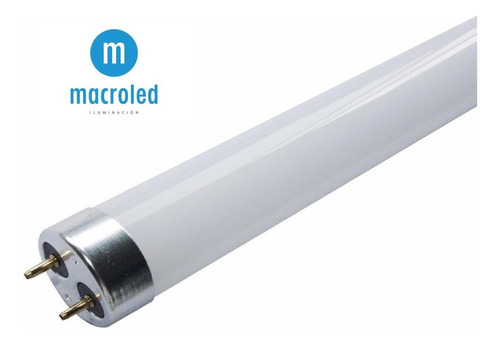 Tubo Led 18w Macroled 120cm Vidrio Blanco Frio
