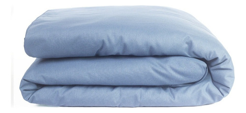 Capa Duvet Edredom Solteiro Dupla Face 100% Algodão 200 Fios Desenho Do Tecido L6 - Cinza Jeans