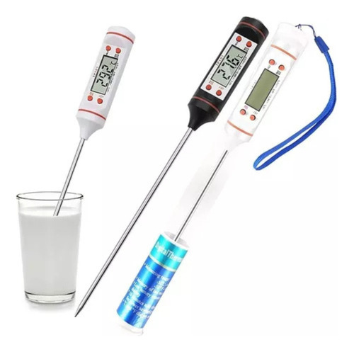 Termometro Digital Cocina Pincha Carne Display Lcd Negro Sin Elección