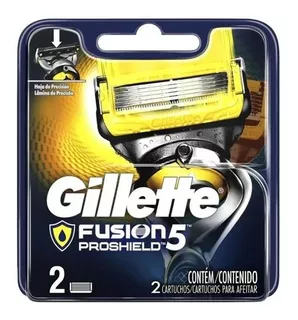 Carga Gillette Fusion Proshield 5 Laminas - 2 Refil Cartucho