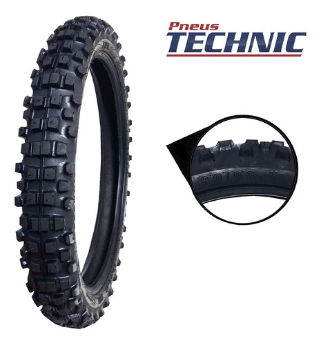 Kit Pneu Aro 18 Com Camara Tmx Trilha 90/90-18 Cbx200 Strada
