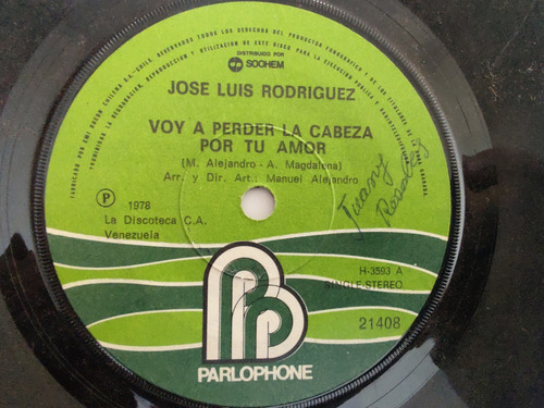 Vinilo Single De José Luis Rodríguez Voy A Perder (az6-az173
