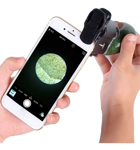 Microscopio Portatil Lupa Celular Zoom 800x Luz Uv E Branca
