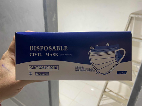 Tapabocas Desechables Caja De 50 Unidades